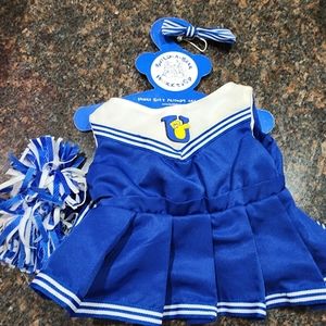 University of Delaware BUILD-A-BEAR cheerleading outfit